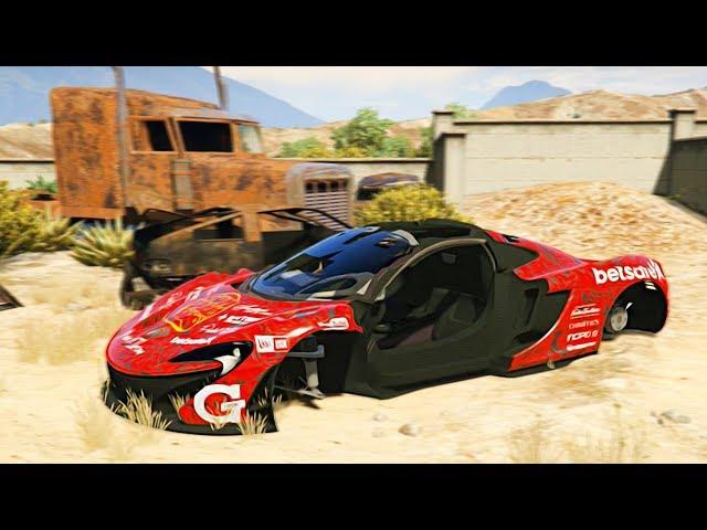 Реальная Жизнь в GTA 5 - НАШЕЛ McLaren P1 БЕЗ КОЛЕС НА СВАЛКЕ!!!!