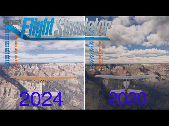 Microsoft Flight Simulator  2024 / MSFS 2024 Alpha vs 2020 Performance Comparison /