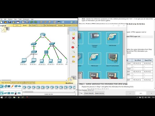 5 3 1 3 Packet Tracer   Identify MAC and IP Addresses