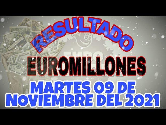 RESULTADOS EUROMILLONES DEL MARTES 09 DE NOVIEMBRE DEL 2021 €89,000,000/LOTERÍA DE EUROPA