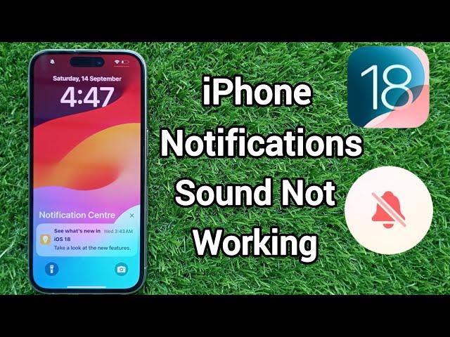 How to Fix Notification Sounds Issue After iOS 18 Update