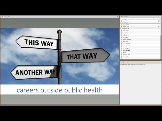 Public health careers outside of the public health sector