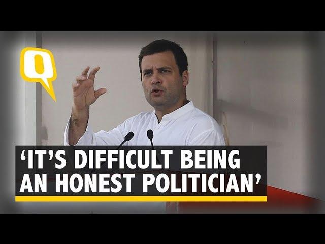 Difficult Being an Honest Politician in India: Rahul Gandhi - The Quint