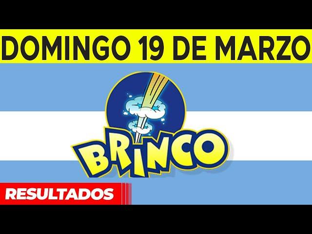 Resultados del sorteo BRINCO del Domingo 19 de Marzo del 2023