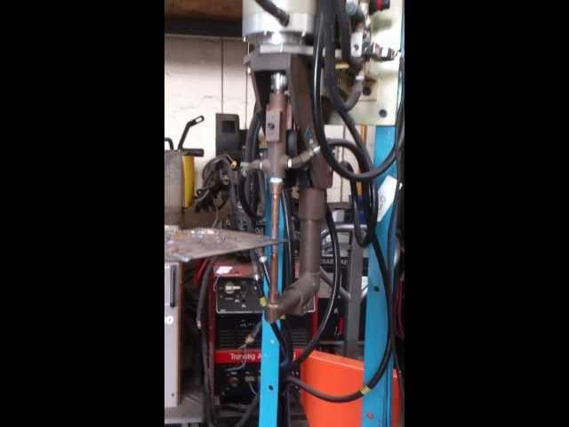 35 kva Pedestal Spot Welder Test from Westermans International