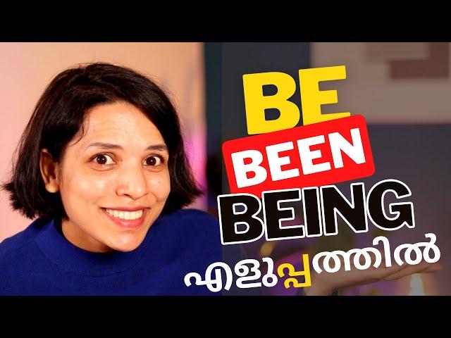 BE BEEN BEING MADE EASY SPOKEN ENGLISH FOR BEGINNERS IN MALAYALAM ENGLISH GRAMMAR, SPEAKING PRACTICE