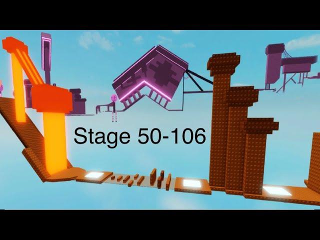 No jump difficulty chart obby | Stage 50 - 106 | Roblox OBBY