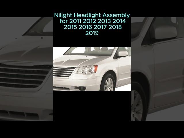 Nilight Headlight Assembly for 2011 2012 2013 2014 2015 2016 2017 2018 2019 Dodge Grand Caravan 2008