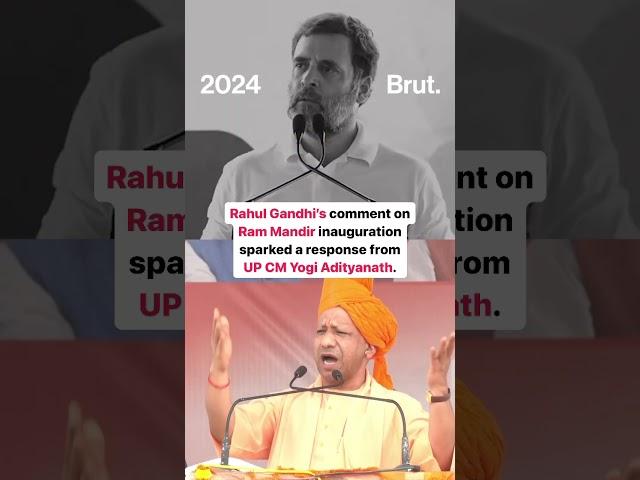 It was Yogi Adityanath vs. Rahul Gandhi over the Ram Mandir inauguration…