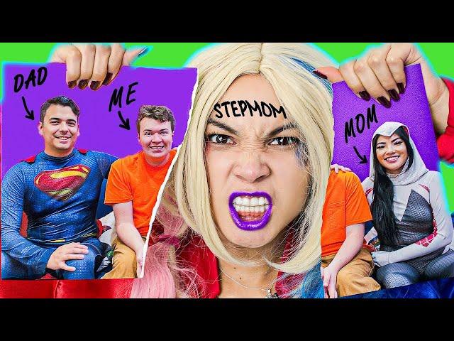 Mom vs Stepmom! Funny Superheroes Parenting Hacks & Situations by Crafty Hacks