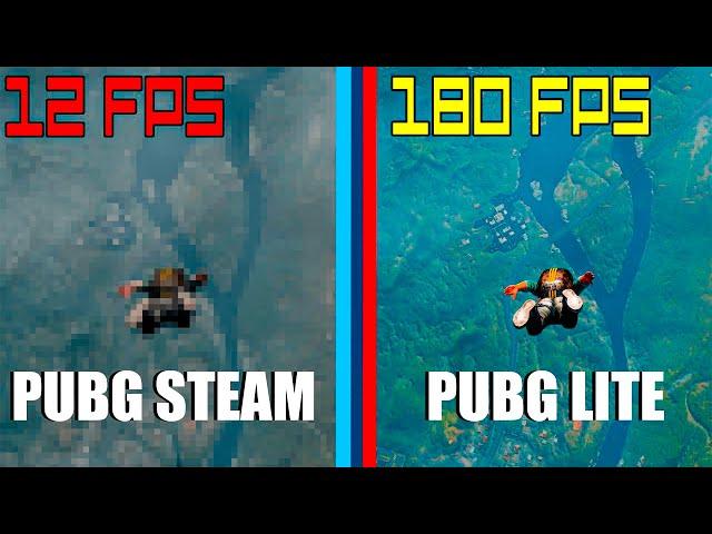 Тест PUBG Lite и PUBG steam на ОЧЕНЬ слабом пк/PUBG Lite vs PUBG steam