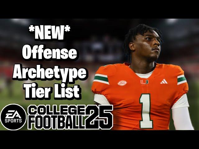 *NEW* Offense Archetype/Tendency Tier List Dynasty College Football 25