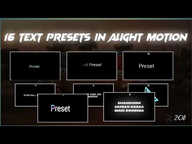 top 20 text animation presets link alight motion | top 10 text animation | new trending text preset