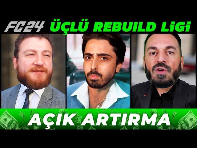 AÇIK ARTIRMA YAPTIK! // FC 24 ÜÇLÜ REBUILD LİGİ @UKarakullukcu @OnurOnline