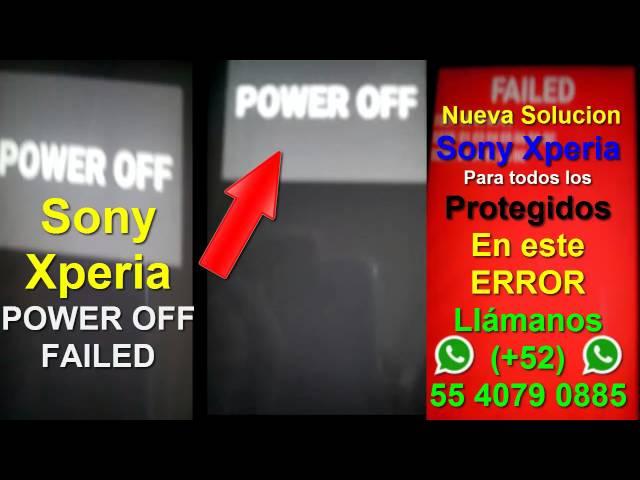 Sony Xperia POWER OFF FAILED Total Solution (FACTORY STARTUP SERVICE)