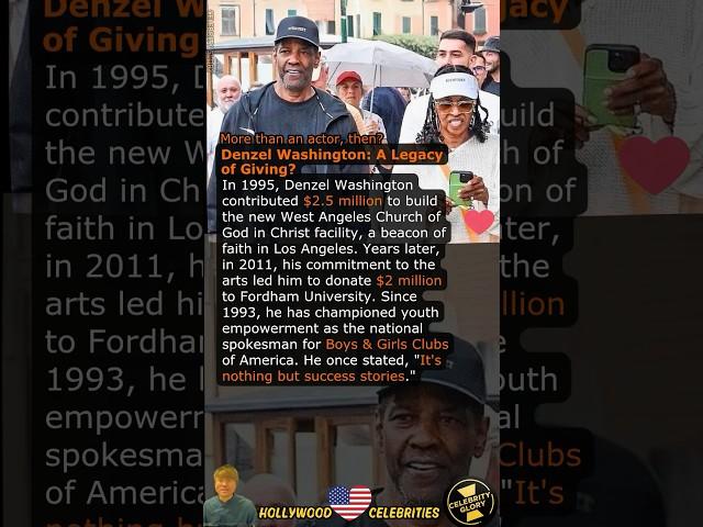 Denzel Washington: A Legacy of Giving?