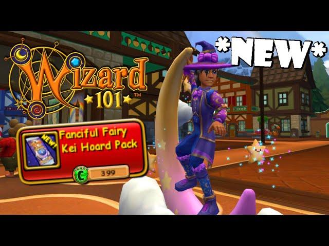 Wizard101: *NEW* Fanciful Fairy Kei Hoard Pack Opening And Review!