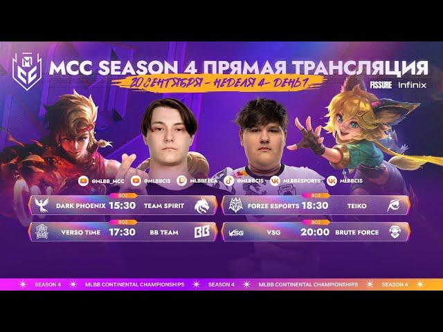 MCC S4 | Регулярный сезон | Неделя 4 День 1