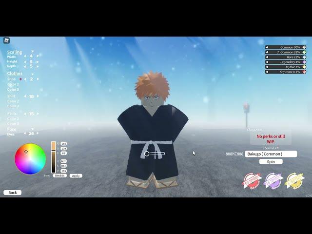 How to make Ichigo Kurosaki in Project Slayers (Roblox)