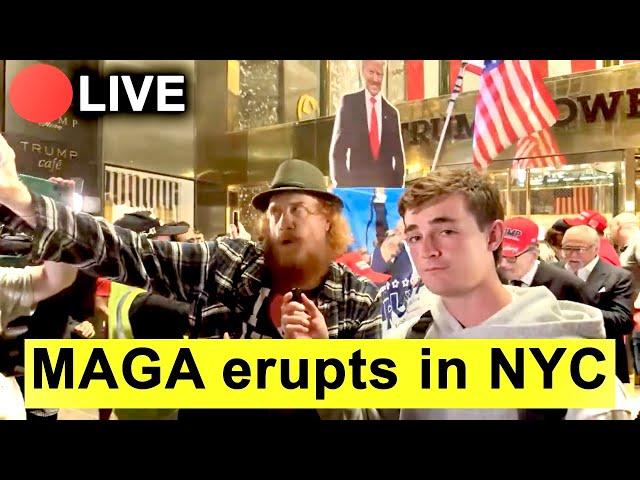 IRL TRUMP WON Live Reactions | New York City