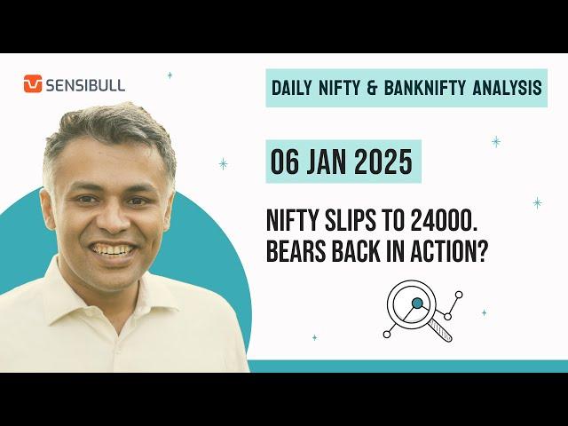 NIFTY & BANK NIFTY Analysis for Tomorrow | Stock Market Outlook | 06 January 2025, Monday