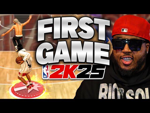 MY 6'3 GOAT BUILD GOT A AUTOMATIC GREEN JUMPSHOT IN NBA 2K25 - MY FIRST GAME IN NBA 2K25