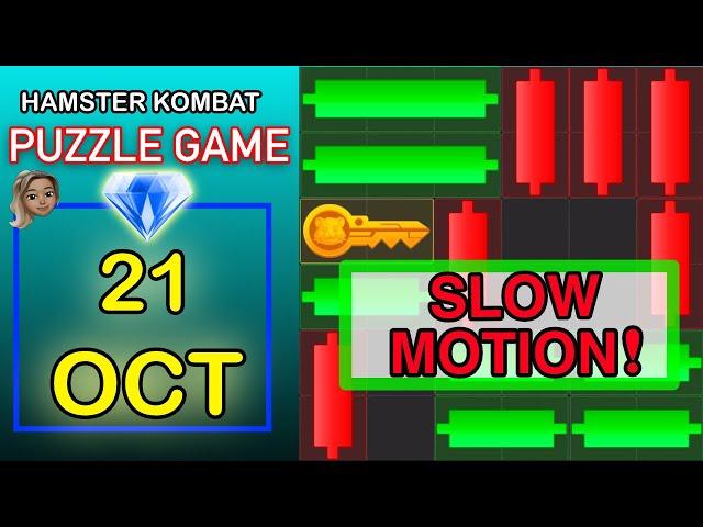 Hamster Kombat Puzzle Game Minigames Diamond October 21