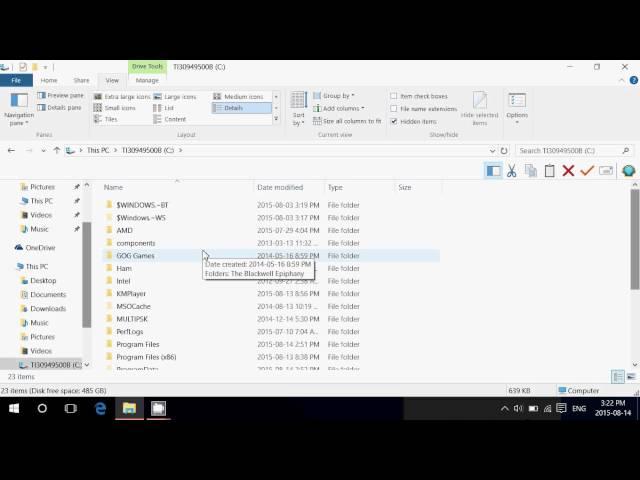 Windows 10 tips and tricks How to show Hidden files folders and View File Extensions