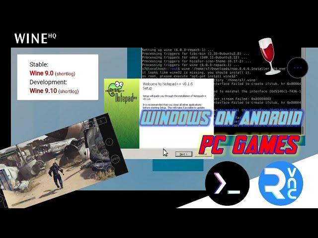 How to install Wine 9.0 on Android | RUN WINDOWS ON ANDROID | Wine 9.0 on Termux | EXE on Android