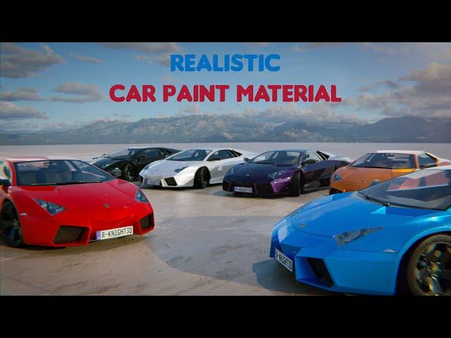 Easy Car Paint in Blender || Blender Car Paint || Car Paint Material and Shading