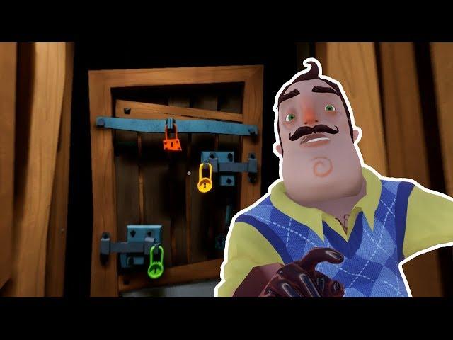 Hello Neighbor WHAT BEHIND THE DOOR IN ACT 1 BASEMENT