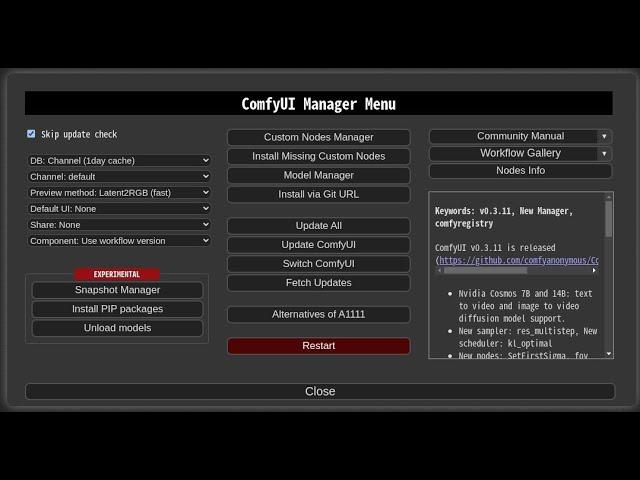 Cài Manager cho ComfyUI