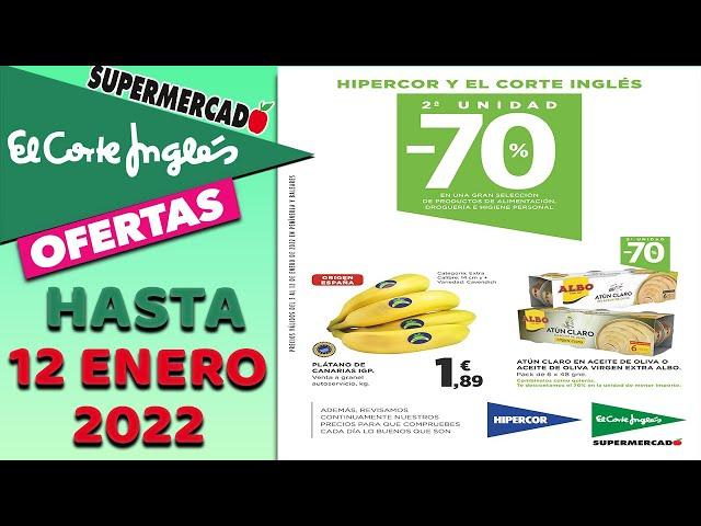 El Corte inglés catalogo novedades hasta el 12/01  rebajas hasta 70% en la segunda unidad