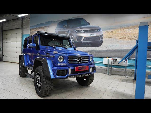 Установка выдвижных порогов ATS на Mercedes G-class