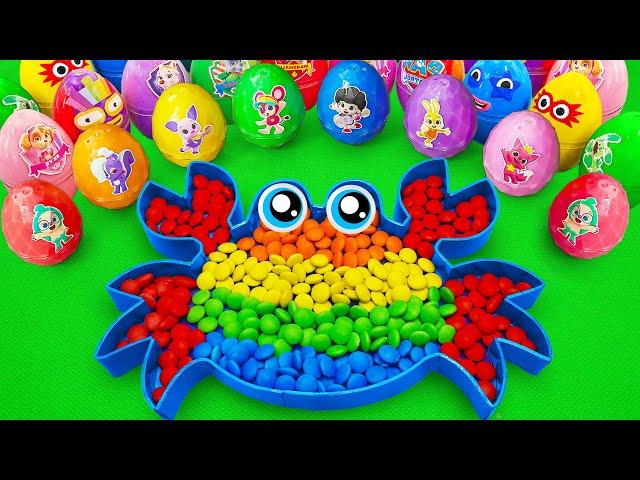 Making Rainbow Craw Candy Bathtub with Mixing SLIME in Dirty Rainbow Eggs! Satisfying ASMR Videos