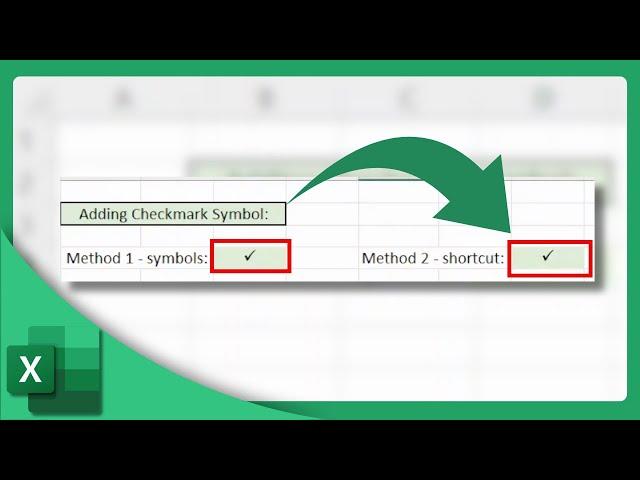 How to Type Checkmark Symbol in Excel | Microsoft Excel Tutorial