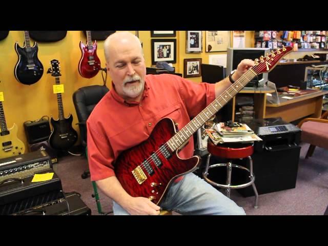 Northwest Guitars: Tom Anderson Hollow Drop T in cajun red to dark red burst