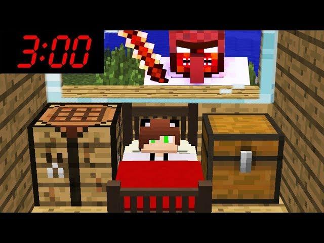 NEVER GO IN YOUR HOME IN 3 HOURS OF A NIGHT IN MINECRAFT! 100% TROLLING TRAP MINECRAFT VIDEO