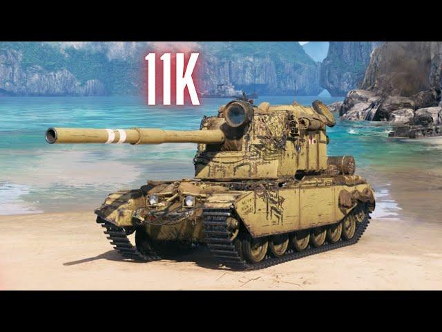 World of Tanks FV4005 - 11K Damage & FV215b 183 - 10.8K & WT E 100