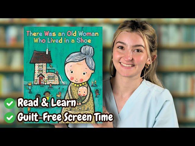 Speech Therapist Reads "The Old Woman Who Lived in a Shoe" | Early Language Skills | Read Aloud