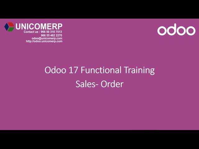 Odoo 17 Sales Management | Odoo 17 Community version | Sales & Quotation