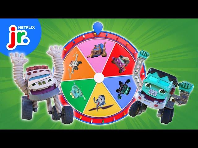 Mystery Wheel of Mighty Monsterwheelies!  Netflix Jr