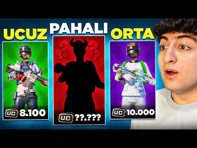 UCUZ ORTA ve PAHALI HESAP FULLEME! (EN ŞANSLI AÇILIM??) | PUBG Mobile