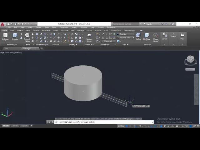 3D Section Plane View on AutoCAD by Masroor Khan For Beginners