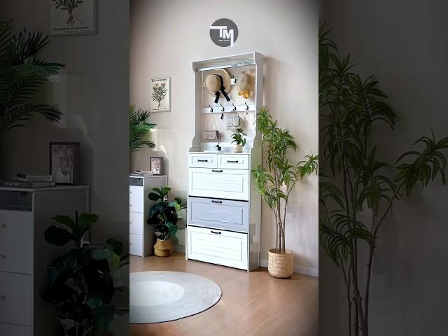 Temu Best Home Products: Stylish Entrance Shoe Cabinet for a Tidy Hallway! #kitchen #temuart #temu