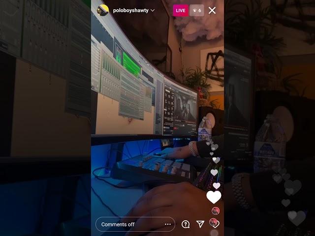 Polo Boy Shawty Cook up from scratch  | Full IG Live