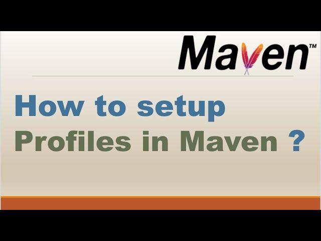 Apache Maven - Profiles || How to build profile in Maven || Build Automation Tool || DEVOPS