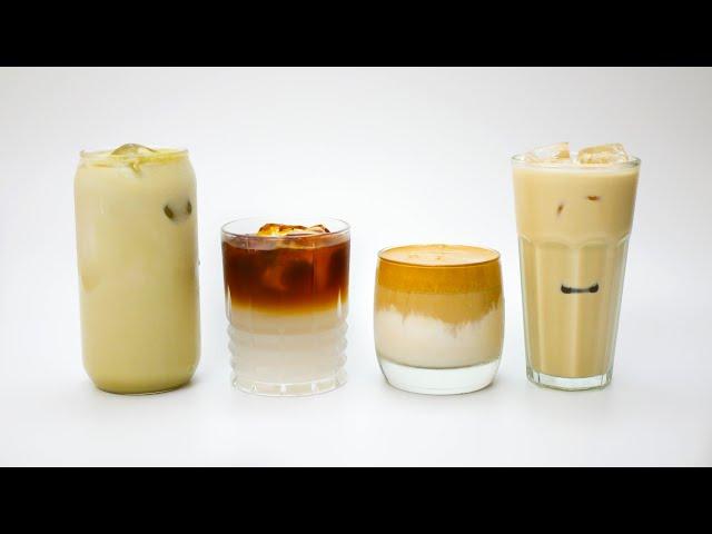 4 рецепта Iced Coffee (Эспрессо-тоник, Матча Латте, Дальгона и Банановый айс кофе)| Холодный кофе.