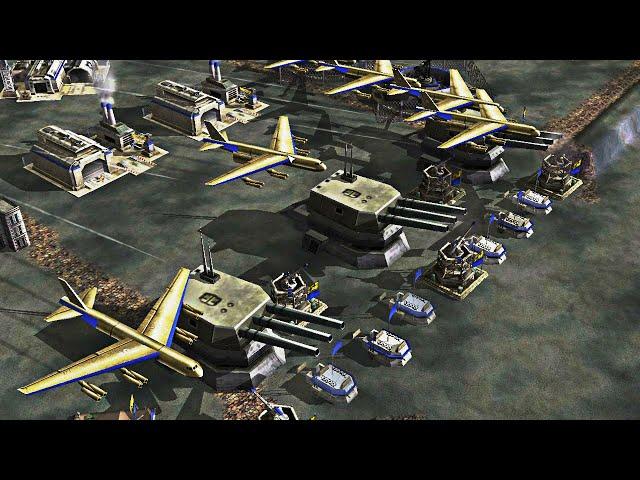 USA B52 + Super Nuke vs 7 USA Laser - Command & Conquer Generals Apocaliptic 2.0