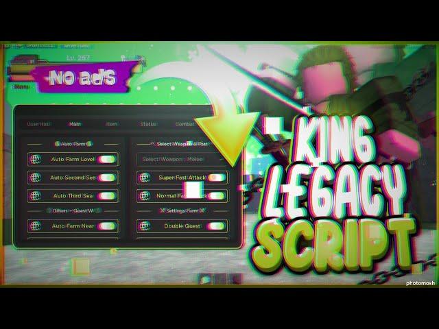 PASTEBIN & NO KEY | KING LEGACY SCRIPT - UPDATE 2024 | AUTO FARM | SEA KING & RAID | AUTO GHOST SHIP